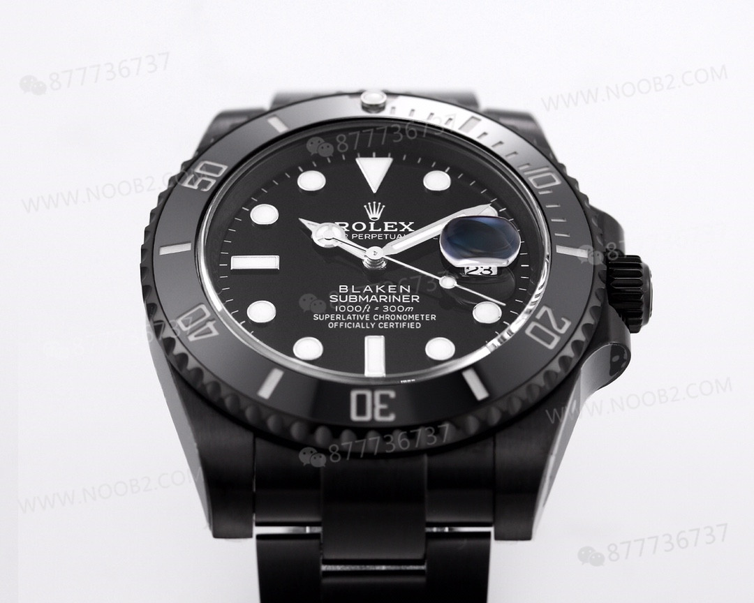 V6 Factory Rolex BLAKEN Karanlık Gece Siyah Submariner 116610LN Siyahlaştırma Modifikasyonu — 5. fotoğraf