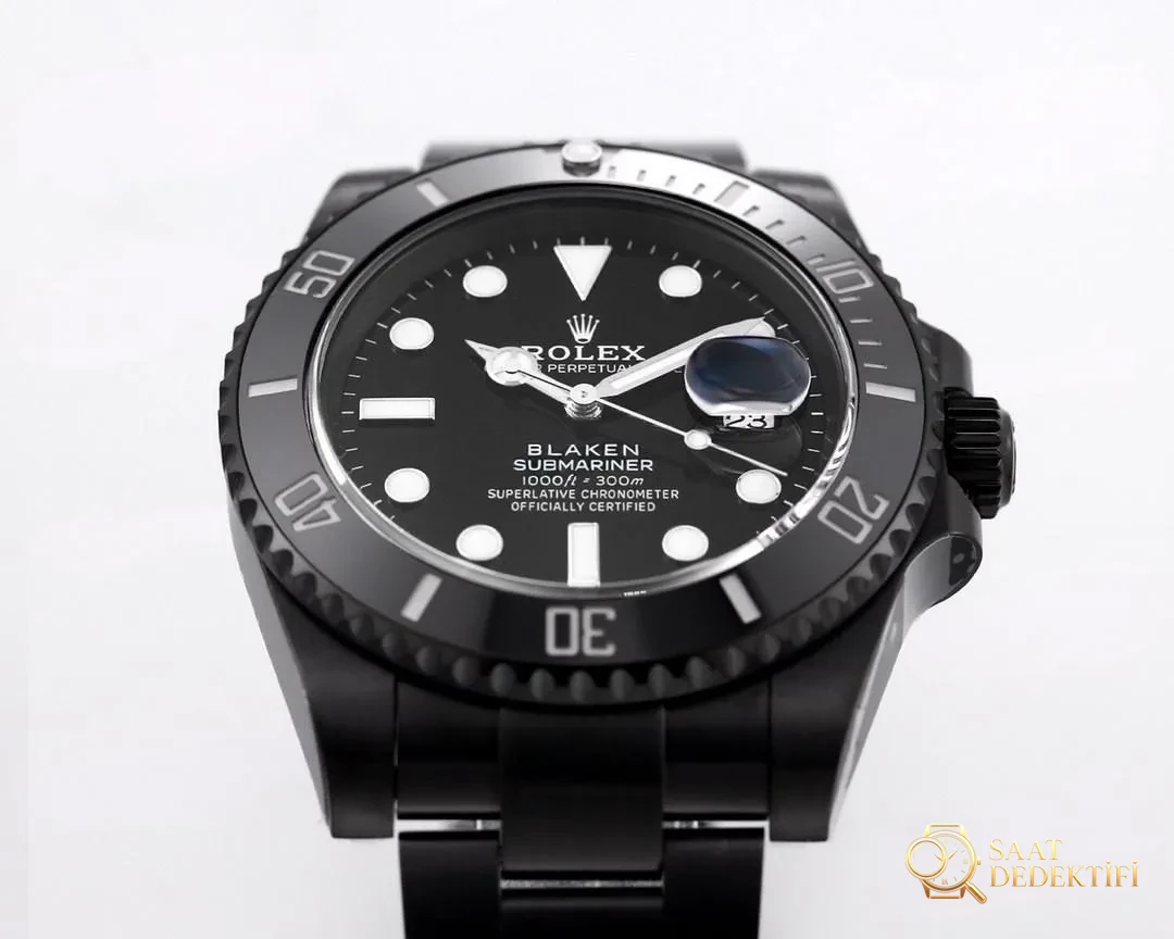 V6 Factory Rolex BLAKEN Dark Night Black Submariner 116610LN Modification de noircissement - Bracelet, fermoir et mécanisme de clip