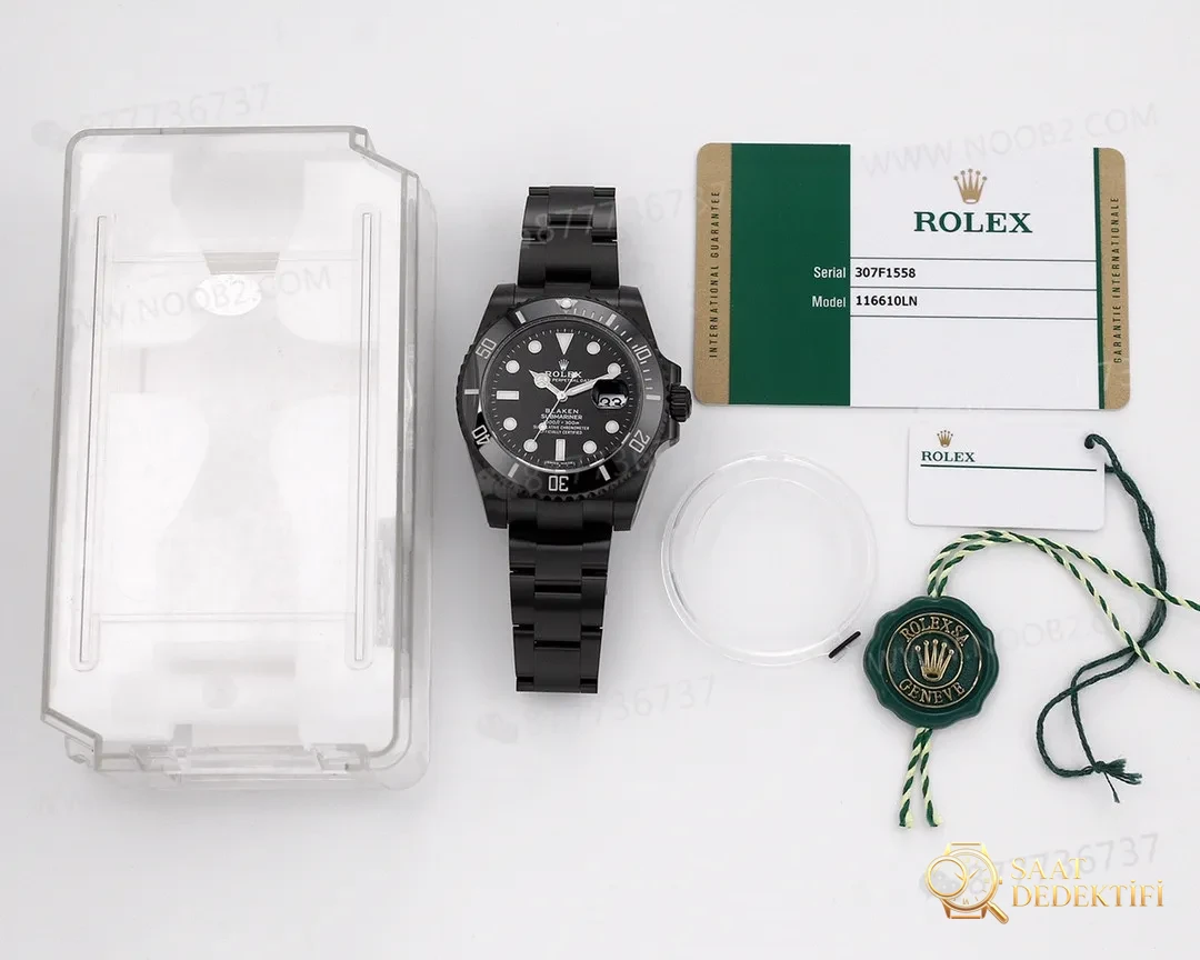 V6 Factory Rolex BLAKEN Dark Night Black Submariner 116610LN Modification de noircissement - Phosphore et Super-LumiNova Night Look