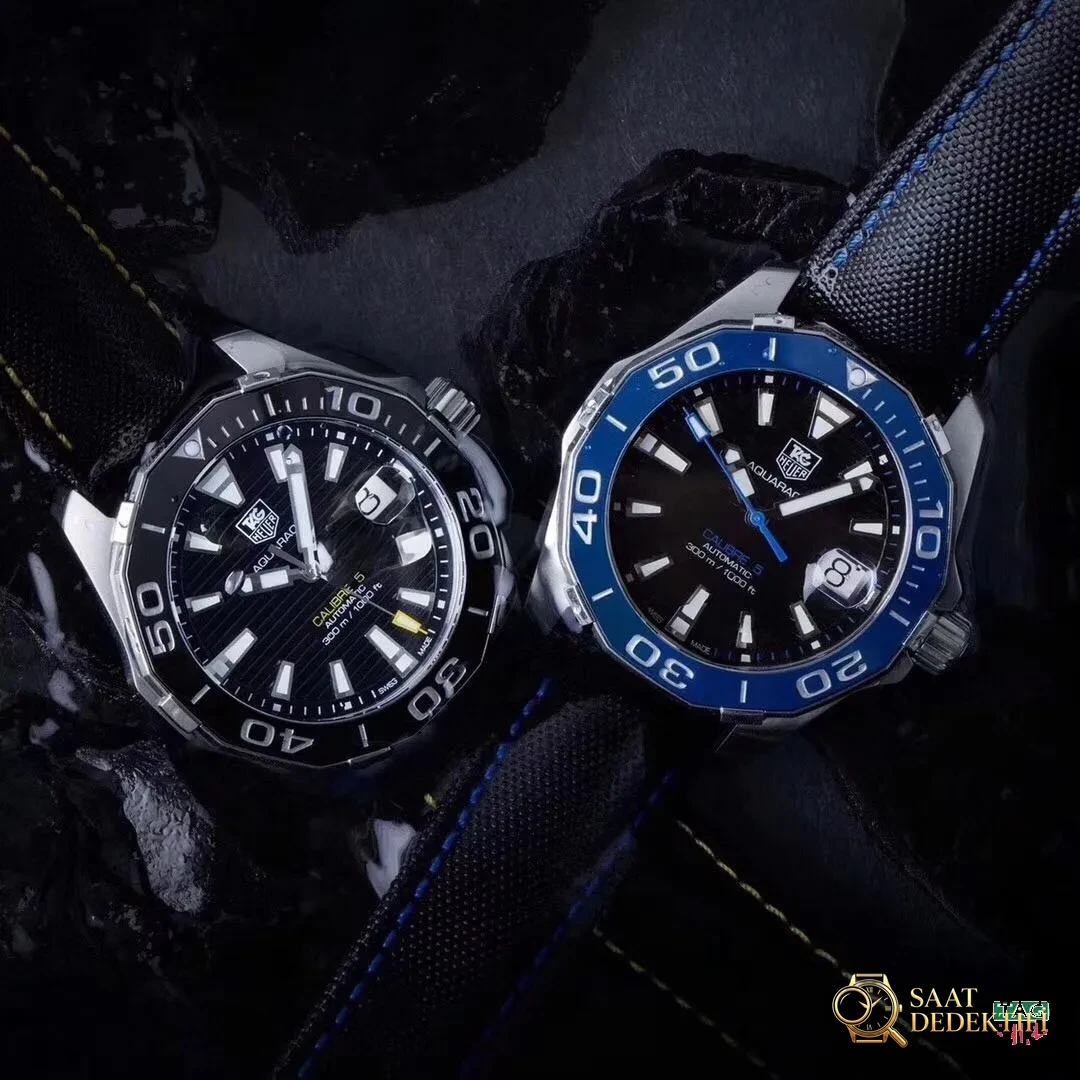 V6 Factory TAG Heuer Aquaracer 300 metre WAY201 replika saat detaylı incelemesi - Bilezik, Toka ve Klips Mekanizması