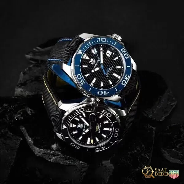 V6 Factory TAG Heuer Aquaracer 300 metre WAY201 replika saat detaylı incelemesi - Makro Kadran ve İndeks İşçiliği
