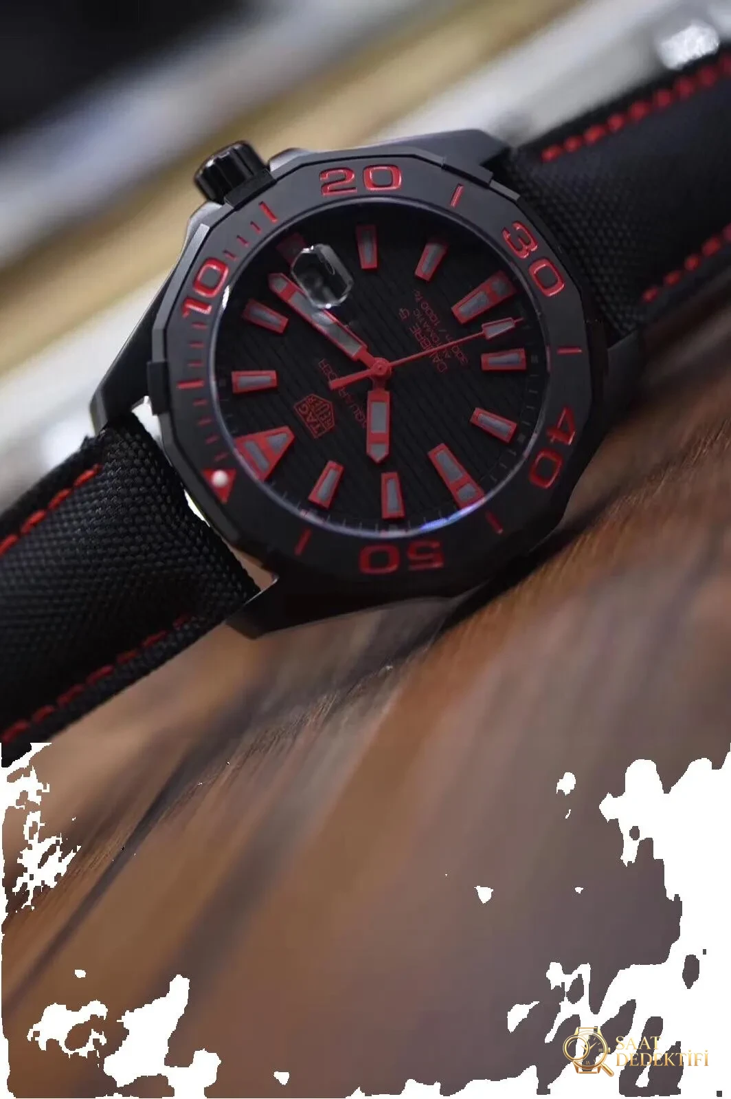 V6 Factory TAG Heuer Aquaracer 300 metre WAY201 replika saat detaylı incelemesi - Tepe Koruması ve Ayar Fonksiyonu