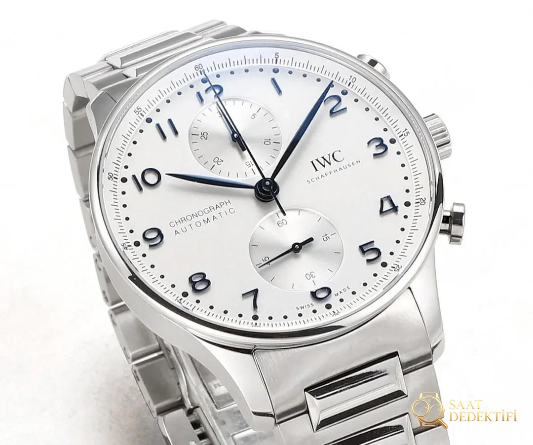 V6S Factory IWC Portugieser Kronograf IW371617 çelik bilezik modelinin kalitesi nasıl? - Kadran Detayı ve Bezel İşçiliği