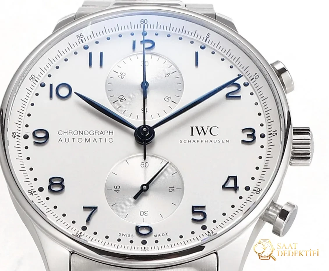 V6S Factory IWC Portugieser Kronograf IW371617 çelik bilezik modelinin kalitesi nasıl? - Kasa Profili ve Kurma Kolu İncelemesi