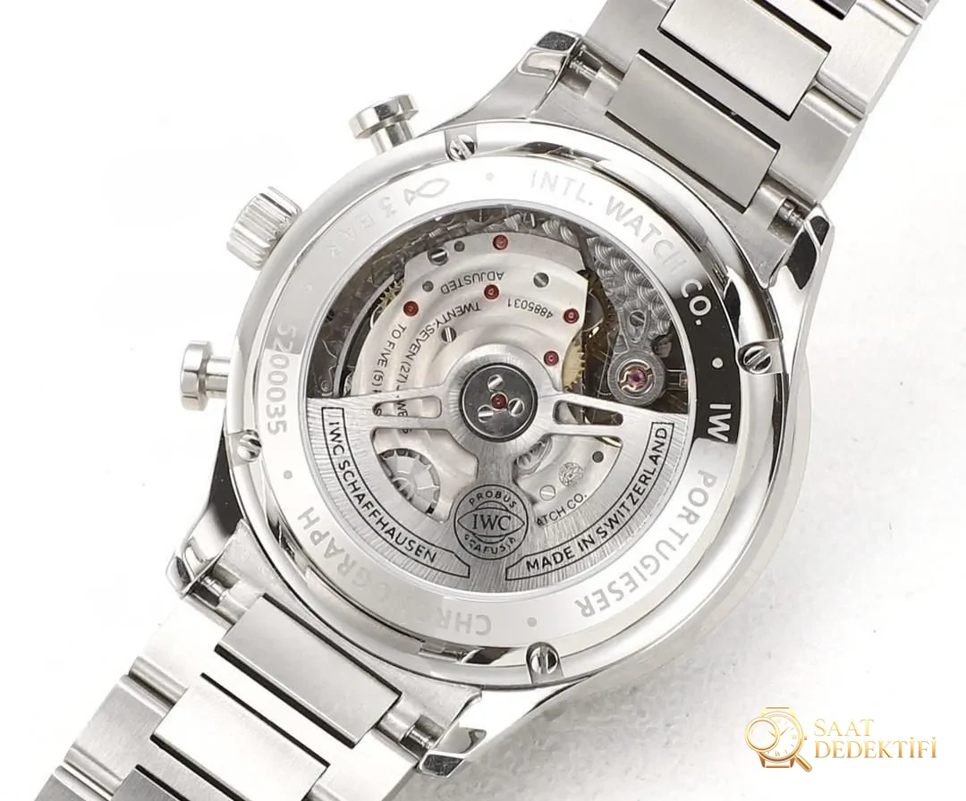 V6S Factory IWC Portugieser Kronograf IW371617 çelik bilezik modelinin kalitesi nasıl? - Makro Kadran ve İndeks İşçiliği