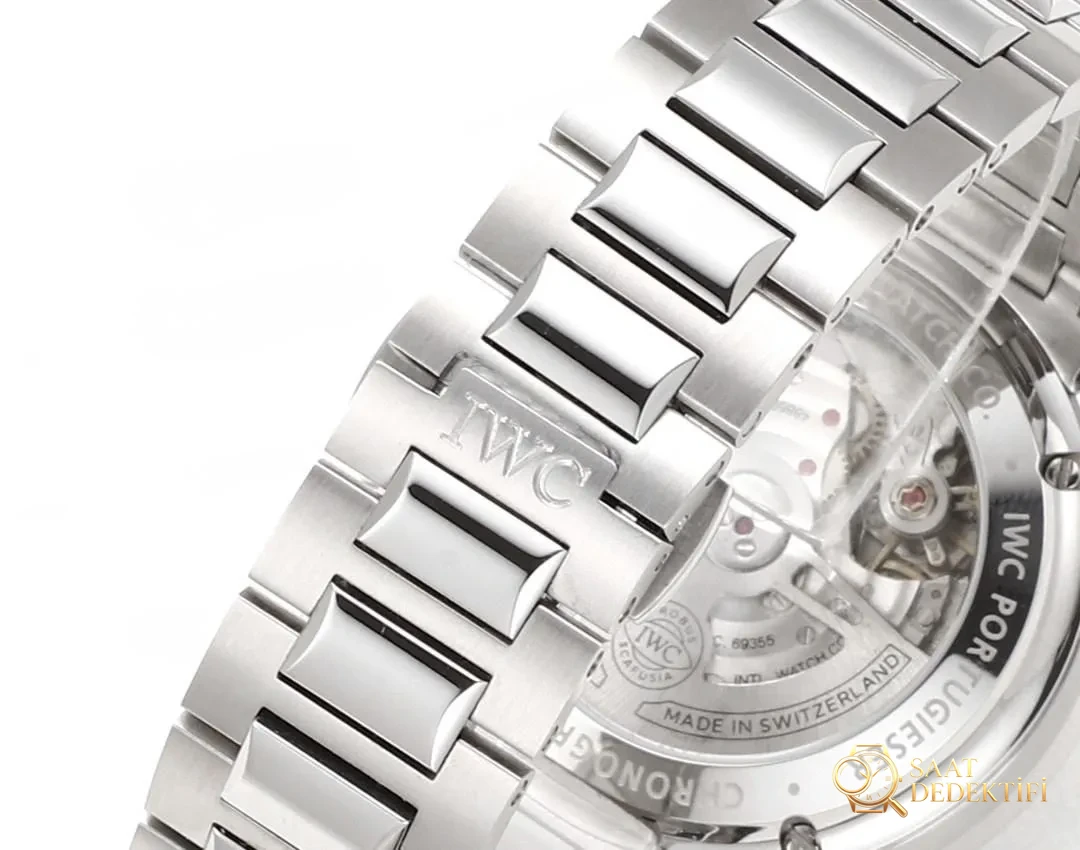 V6S Factory IWC Portugieser Kronograf IW371617 çelik bilezik modelinin kalitesi nasıl? - Klips Kilidi ve Lazer Damgalar