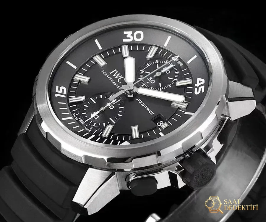 V6S IWC Aquatimer Köpekbalığı Çekiç Başlı Köpekbalığı Özel Versiyon İncelemesi - Kadran Detayı ve Bezel İşçiliği