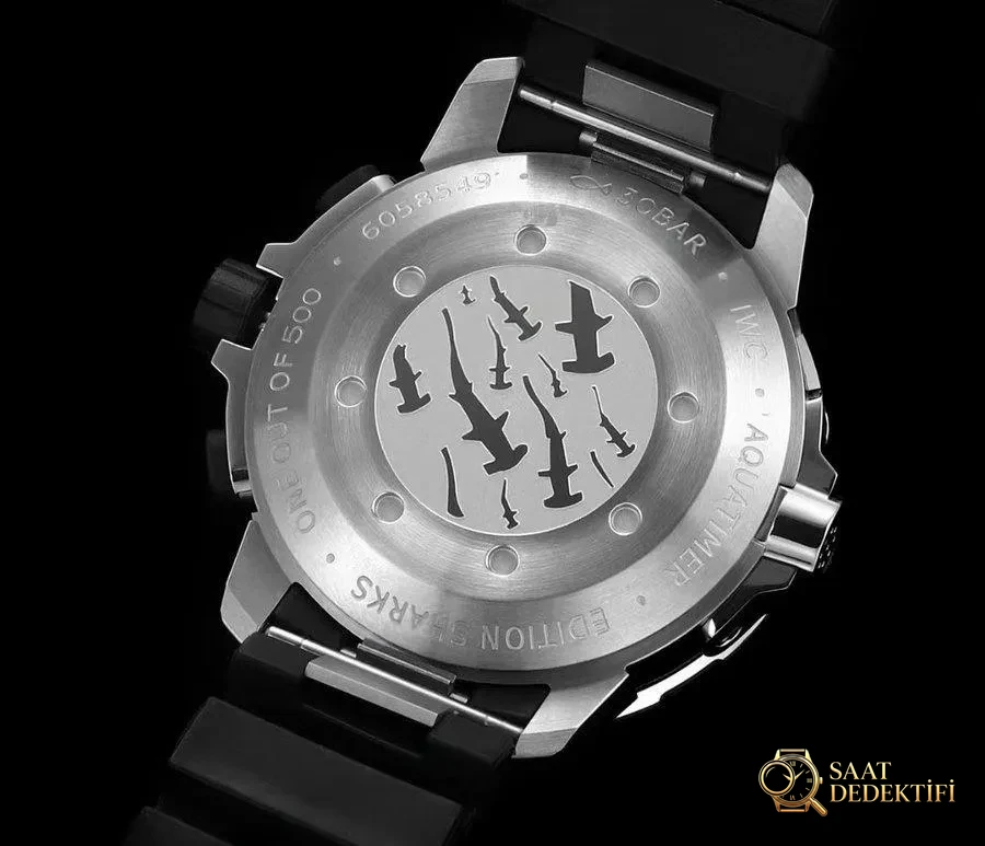 V6S IWC Aquatimer Köpekbalığı Çekiç Başlı Köpekbalığı Özel Versiyon İncelemesi - Klips Kilidi ve Lazer Damgalar