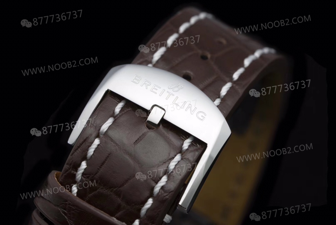 V7 Breitling Aviator 1 gri kadran altın bezel U17326211M1P1 — 9. fotoğraf