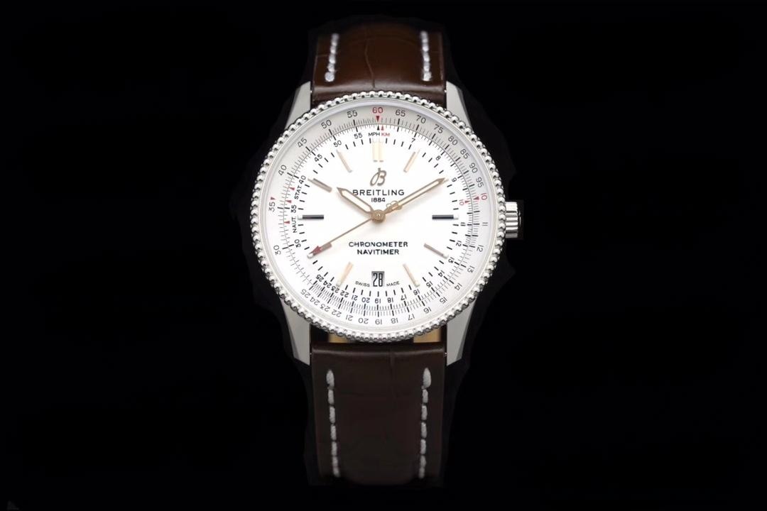 V7 Breitling Aviator 8 (Navitimer) 1 Beyaz Kadran A17326211G1P1 — 2. fotoğraf