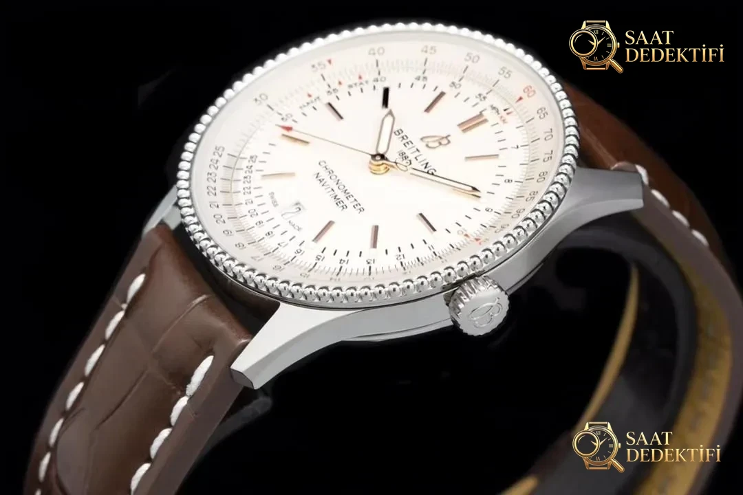 V7 Breitling Aviator 8 (Navitimer) 1 Beyaz Kadran A17326211G1P1 - Bilezik, Toka ve Klips Mekanizması