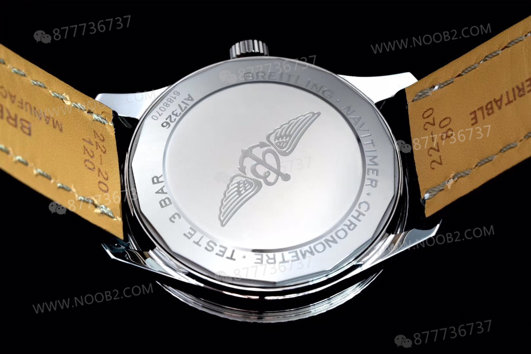 V7 Breitling Aviator 8 siyah kadran gri bezel — 9. fotoğraf