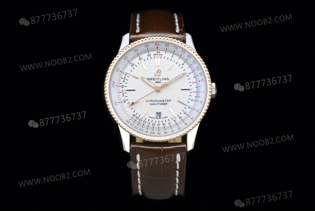 V7 Breitling Navitimer 1 Beyaz Kadran Altın Bezel U17326211G1P1 — 2. fotoğraf