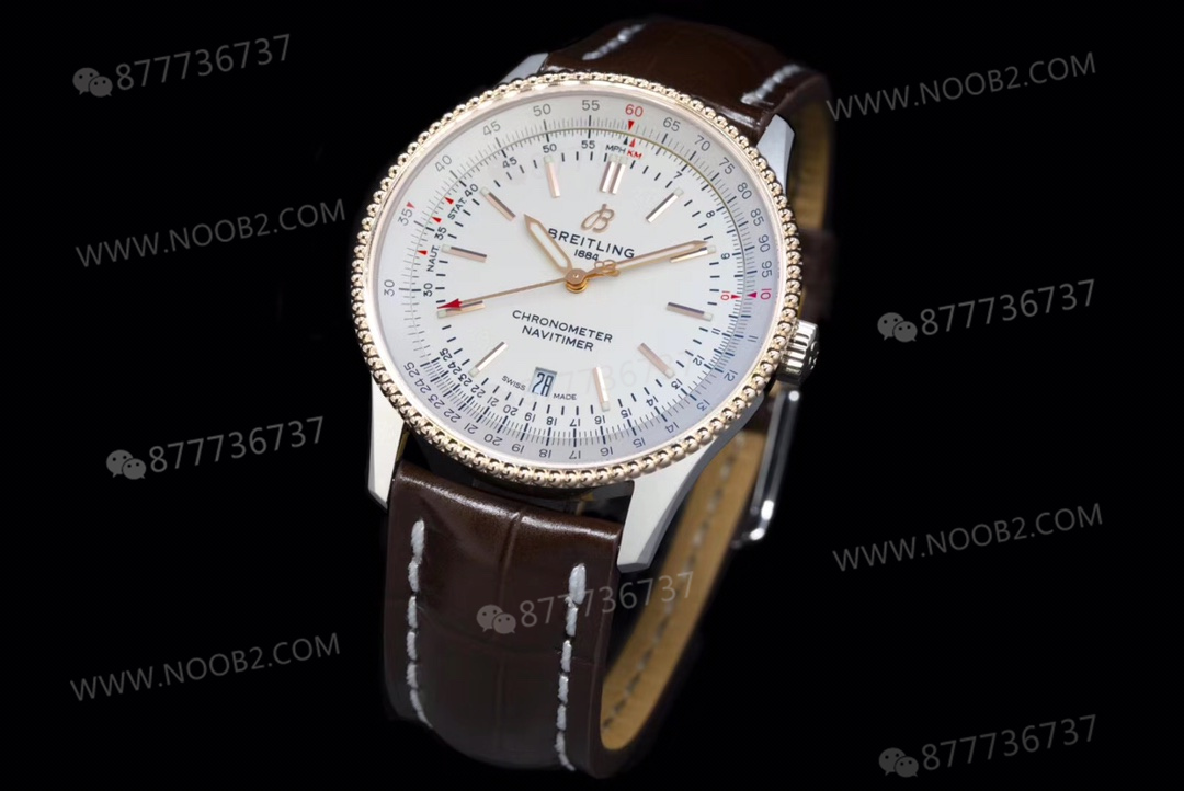 V7 Breitling Navitimer 1 Beyaz Kadran Altın Bezel U17326211G1P1 — 4. fotoğraf