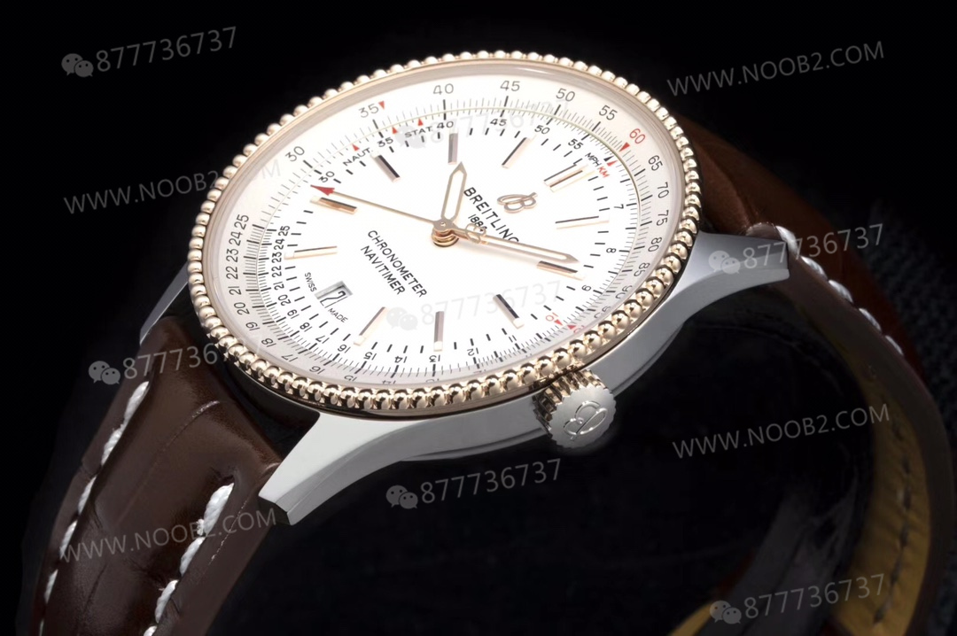 V7 Breitling Navitimer 1 Beyaz Kadran Altın Bezel U17326211G1P1 — 5. fotoğraf