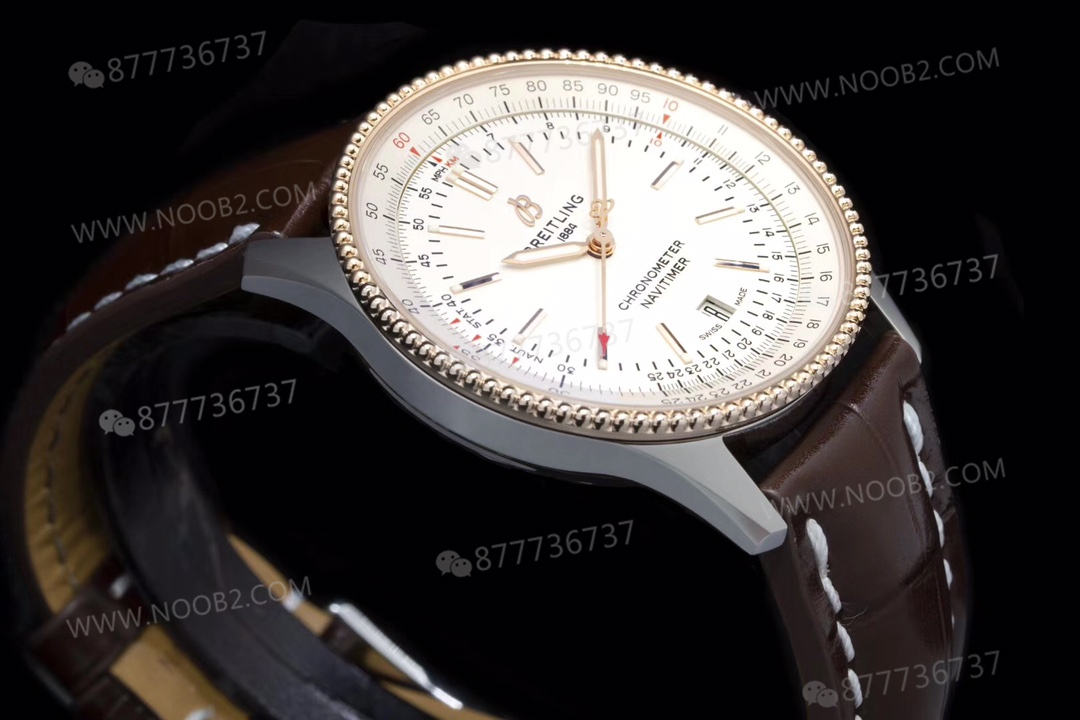 V7 Breitling Navitimer 1 Beyaz Kadran Altın Bezel U17326211G1P1 — 6. fotoğraf