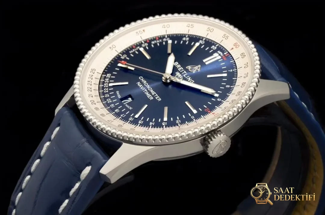 V7 Breitling Navitimer 1 Mavi Kadran A17326211C1P3 - Bilezik, Toka ve Klips Mekanizması