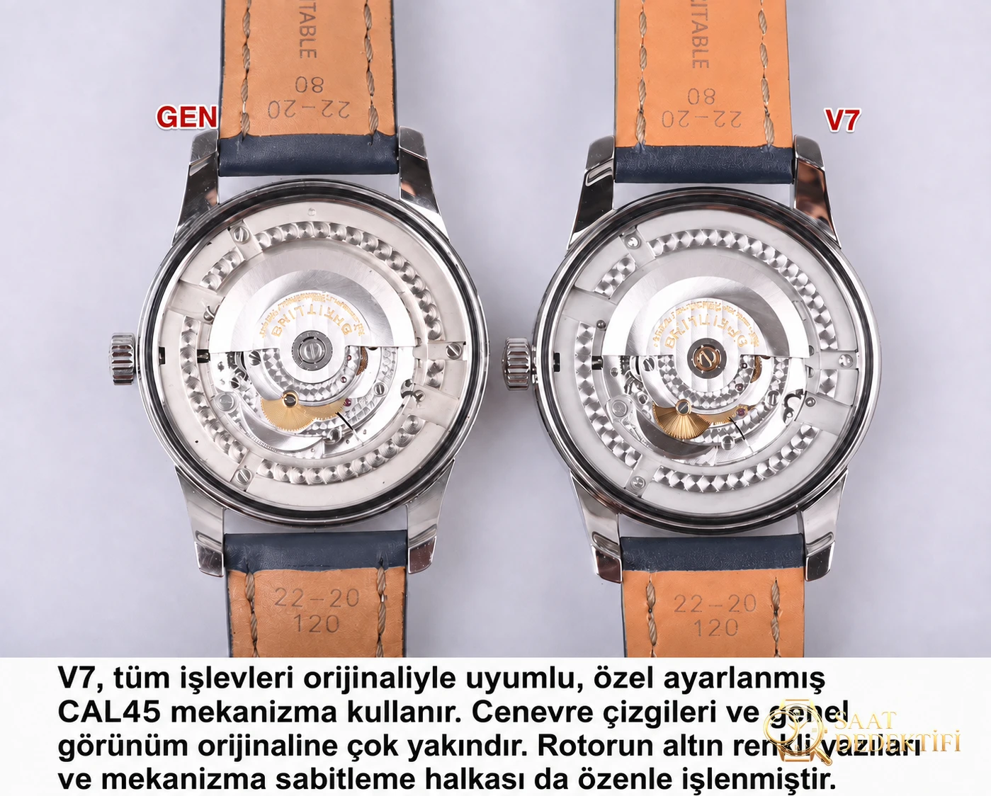 V7 Factory Breitling Transocean klasik saat: orijinalle karşılaştırıldığında nasıl? - Makro Kadran ve İndeks İşçiliği