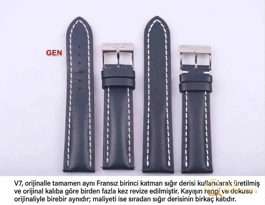 V7 Factory Breitling Transocean klasik saat: orijinalle karşılaştırıldığında nasıl? - Yan Profil ve Kordon Bağlantısı