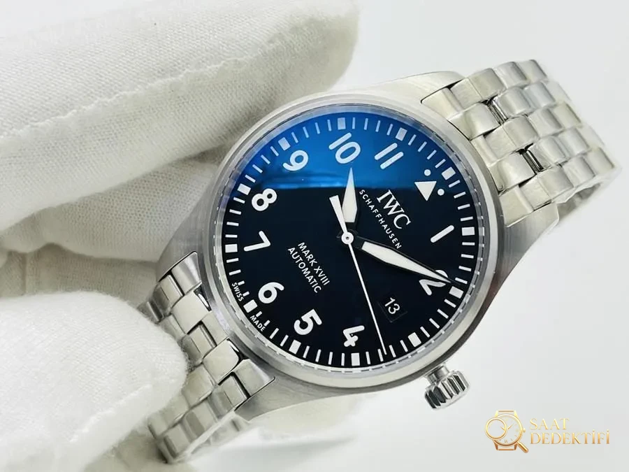 V7 Factory IWC Mark XVIII Çelik Bilezik Modeli - Kadran Detayı ve Bezel İşçiliği
