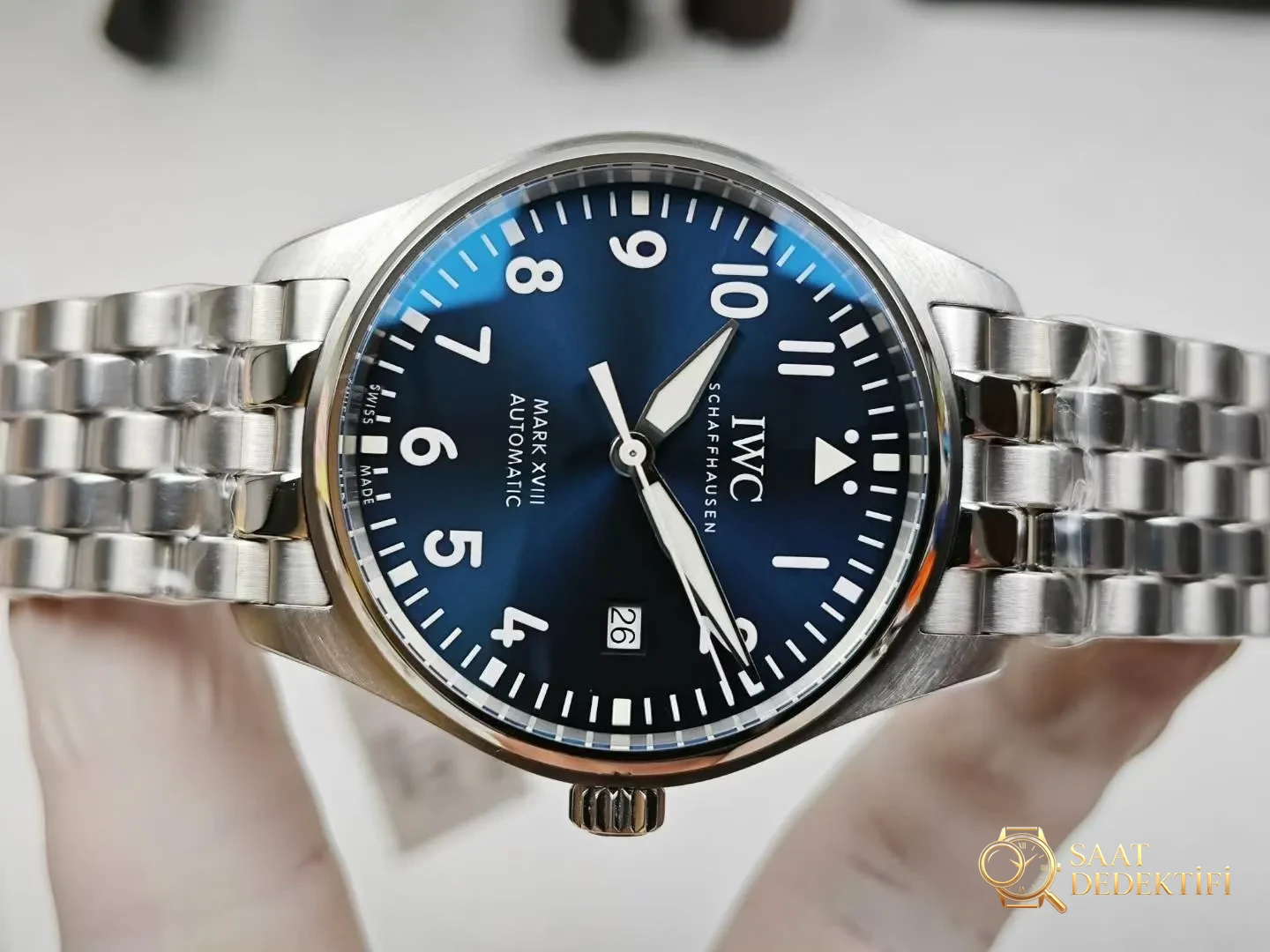 V7 Factory IWC Mark XVIII Le Petit Prince çelik bilezik modeli bir bakışta belli oluyor mu? - Bilezik, Toka ve Klips Mekanizması