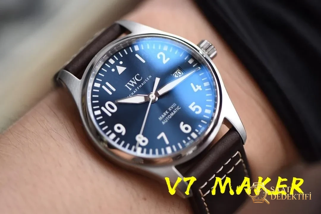 V7 Factory IWC Mark XVIII mavi kadranlı Le Petit Prince V2 versiyonunun kalitesi ve işçiliği nasıl? - Makro Kadran ve İndeks İşçiliği