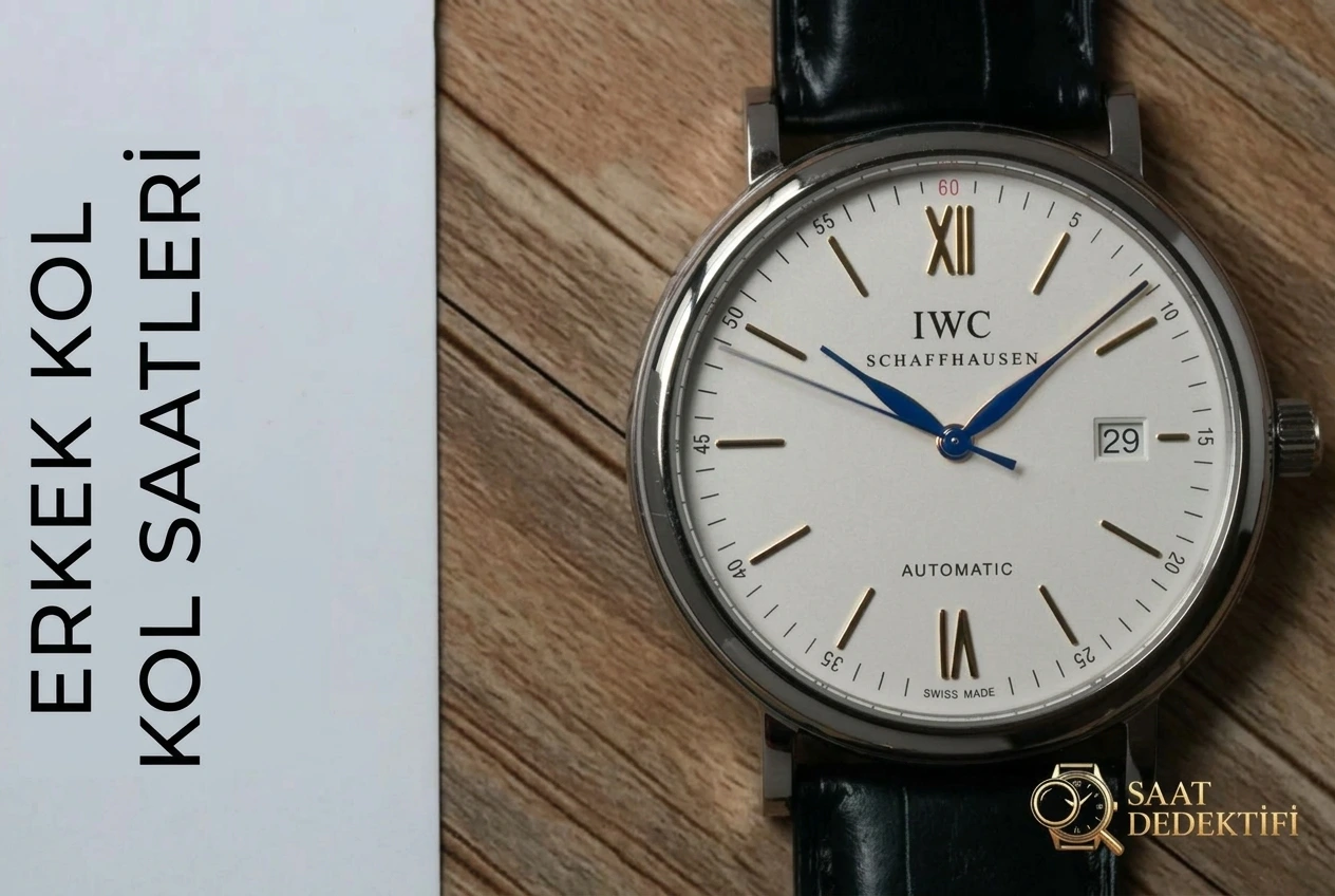 V7 Factory IWC Portofino 150. Yıl Orijinal İsviçre ETA2892 Mekanizmalı Replika Saat İncelemesi - Kasa Profili ve Kurma Kolu İncelemesi