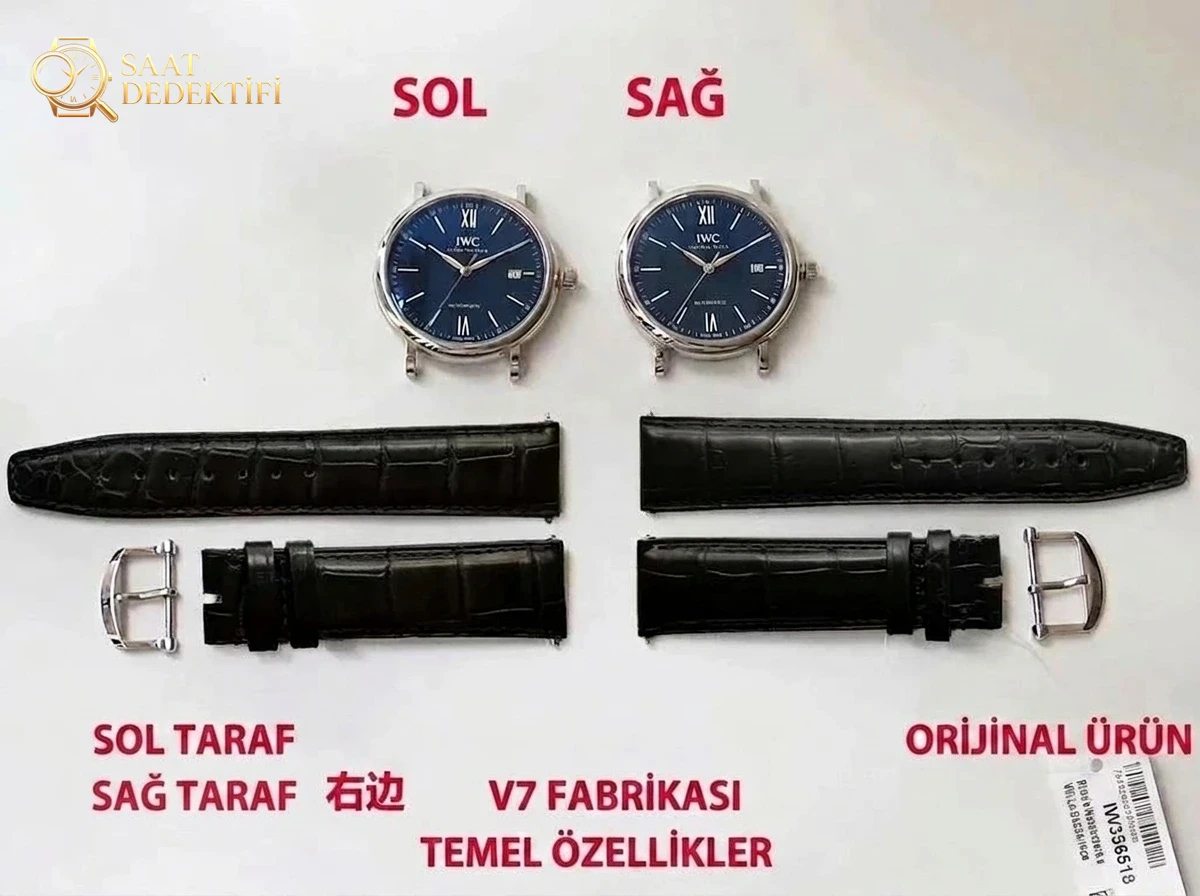 V7 Factory IWC Portofino 150. Yıl Orijinal İsviçre ETA2892 Mekanizmalı Replika Saat İncelemesi - Bilezik, Toka ve Klips Mekanizması