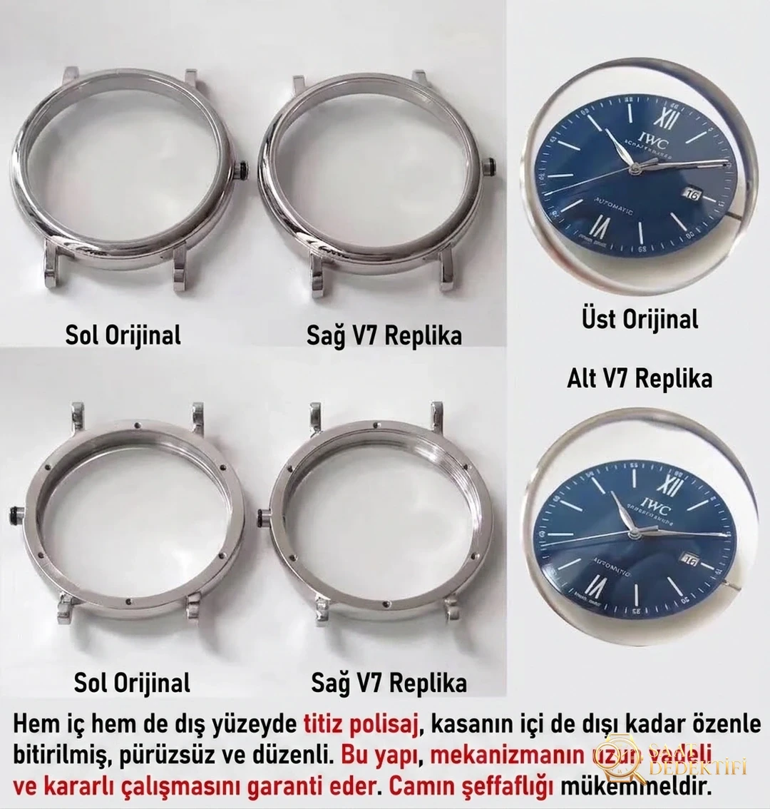 V7 Factory IWC Portofino 150. Yıl Orijinal İsviçre ETA2892 Mekanizmalı Replika Saat İncelemesi - Mekanizma Zemberek ve Balans Detayı