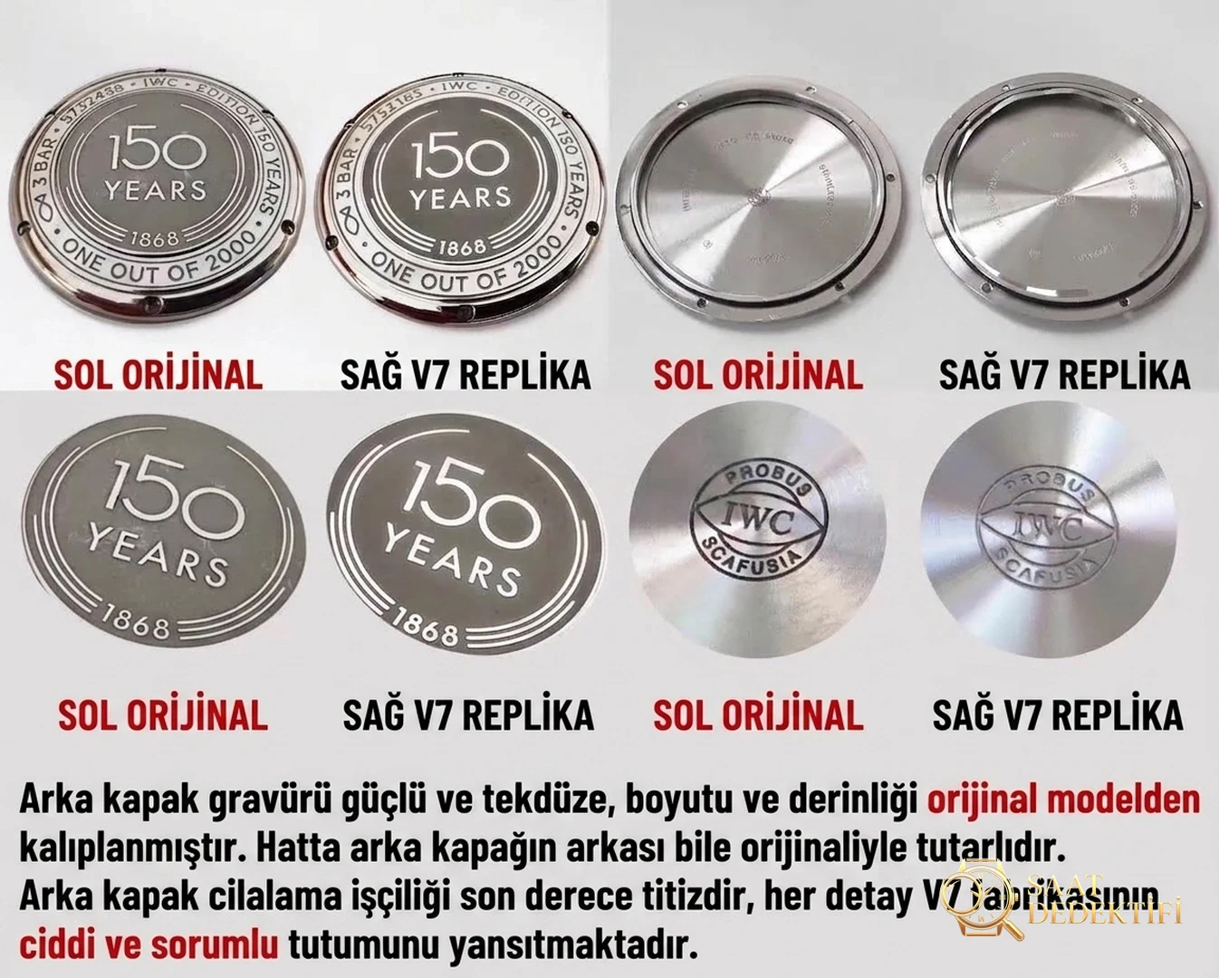 V7 Factory IWC Portofino 150. Yıl Orijinal İsviçre ETA2892 Mekanizmalı Replika Saat İncelemesi - Yan Profil ve Kordon Bağlantısı