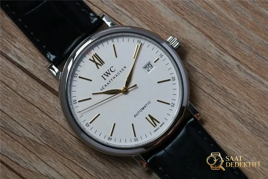 V7 Factory IWC Portofino 150. Yıl Orijinal İsviçre ETA2892 Mekanizmalı Replika Saat İncelemesi - Kordon Dokusu ve Dikiş Detayları