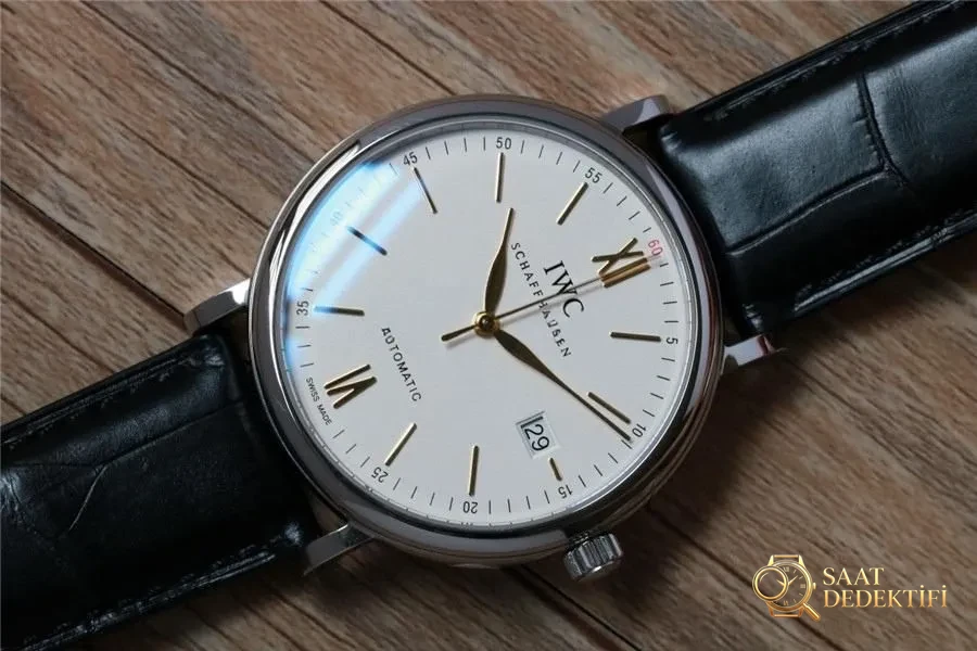 V7 Factory IWC Portofino 150. Yıl Orijinal İsviçre ETA2892 Mekanizmalı Replika Saat İncelemesi - Makro Mekanizma Köprüleri ve Cenevre Çizgileri