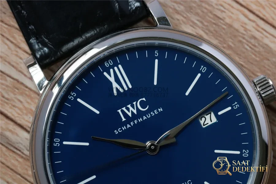 V7 Factory IWC Portofino 150. Yıl Orijinal İsviçre ETA2892 Mekanizmalı Replika Saat İncelemesi - Kadran Güneş Işını (Sunburst) Efekti