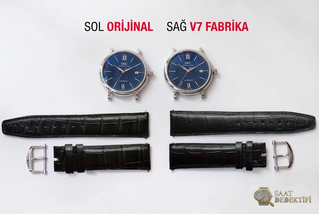 V7 Factory IWC Portofino 150. Yıl Özel Seri Orijinal Karşılaştırması - Makro Laboratuvar ve Detay İncelemesi
