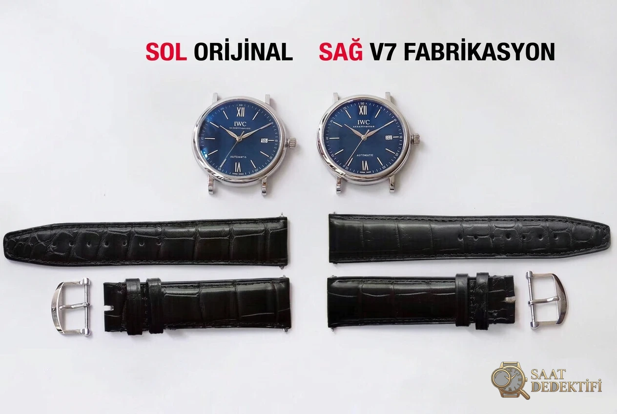 V7 Factory IWC Portofino 150. Yıl Özel Seri Orijinal Karşılaştırması - Makro Laboratuvar ve Detay İncelemesi