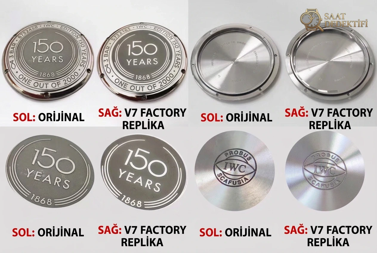 V7 Factory IWC Portofino 150. Yıl Özel Seri Orijinal Karşılaştırması - Makro Laboratuvar ve Detay İncelemesi