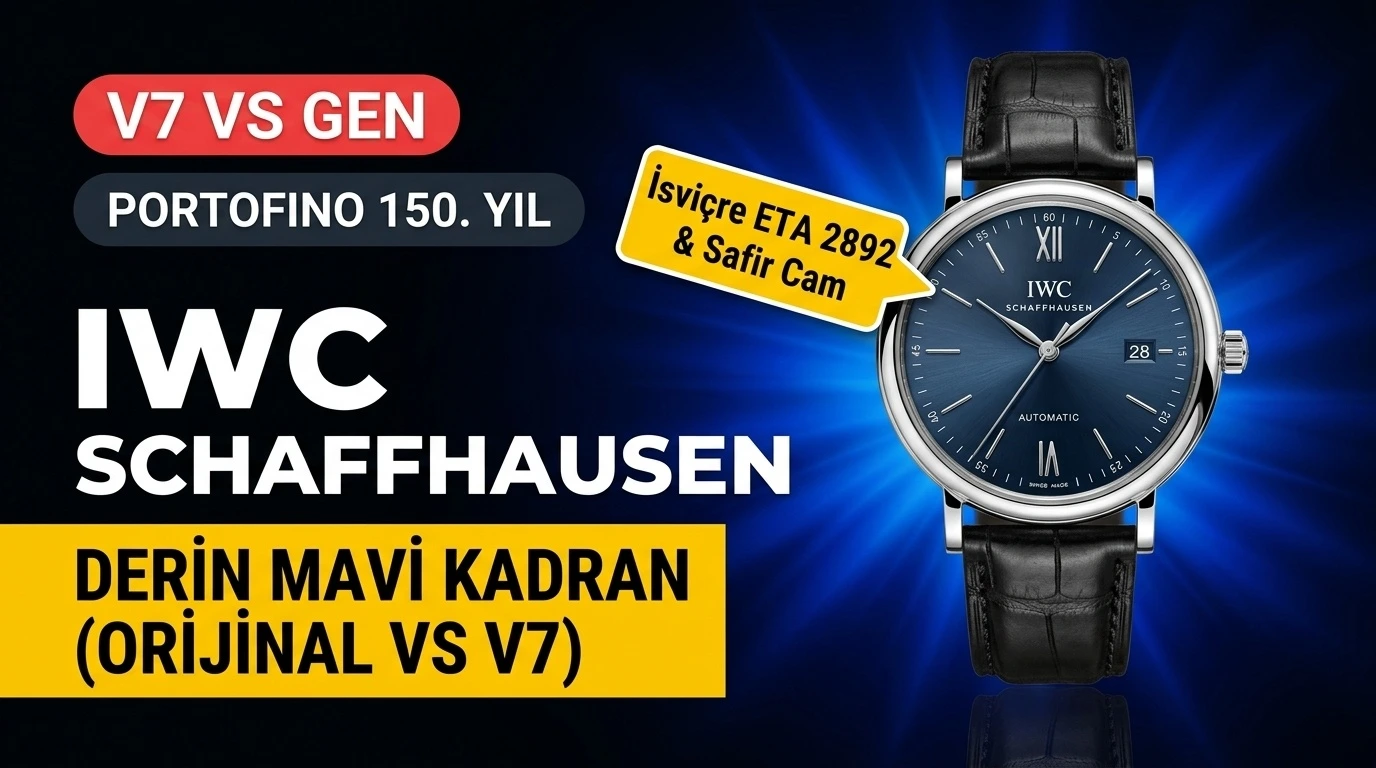 V7 Factory IWC Portofino 150. Yıl Özel Seri Orijinal Karşılaştırması