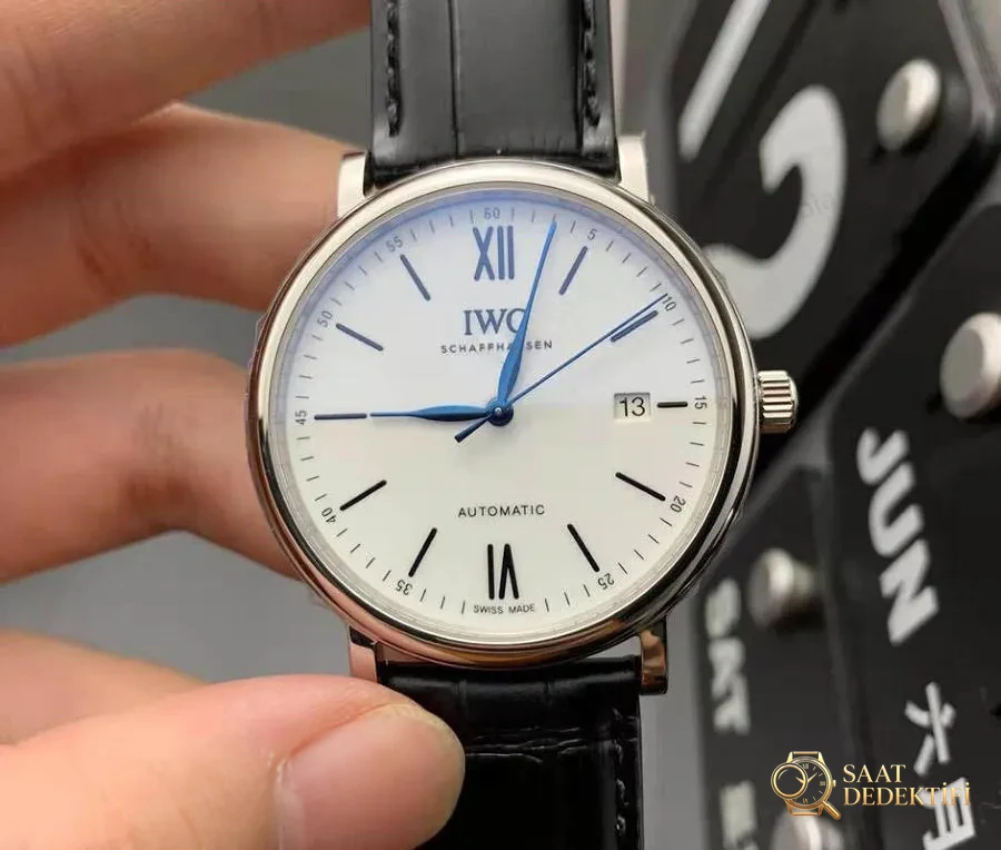 V7 Factory IWC Portofino Serisi Saat İncelemesi - Kadran Detayı ve Bezel İşçiliği