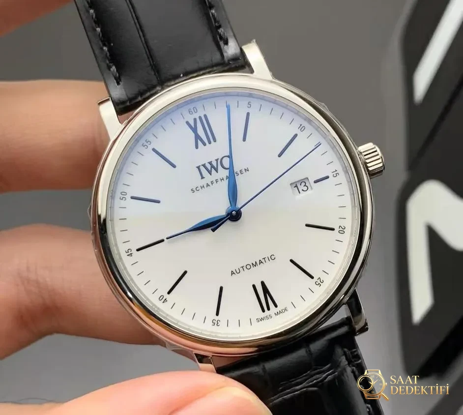 V7 Factory IWC Portofino Serisi Saat İncelemesi - Kasa Profili ve Kurma Kolu İncelemesi