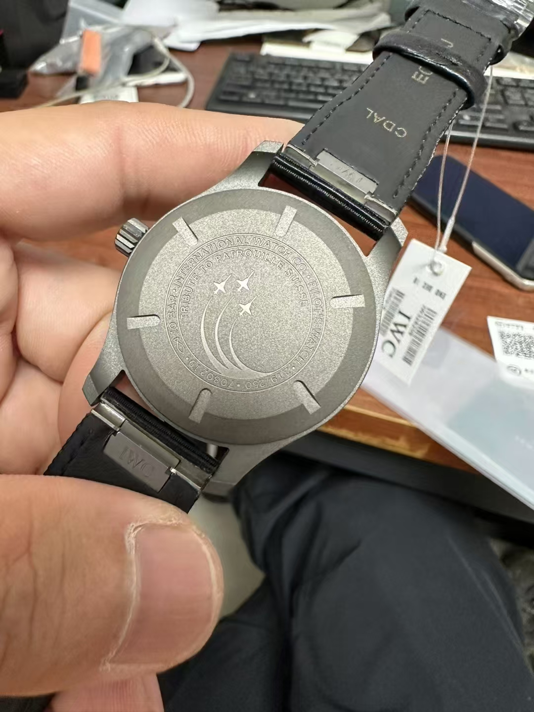 IWC Mark XX Patrouille Suisse Kasa Arkası