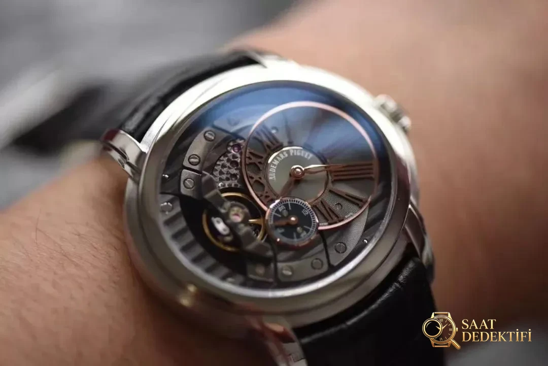 V9 Factory Audemars Piguet Millenary 15350ST replika erkek saati gerçek-replika karşılaştırması ve incelemesi: Yeni sürümde neler geliştirildi? - Kasa Profili ve Kurma Kolu İncelemesi
