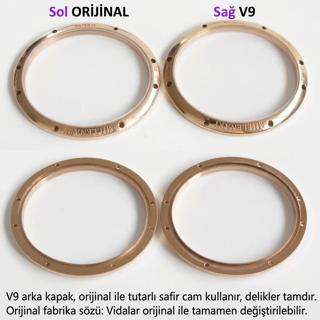 V9 Factory Audemars Piguet Millenary 15350ST replika erkek saati gerçek-replika karşılaştırması ve incelemesi: Yeni sürümde neler geliştirildi? - Yan Profil ve Kordon Bağlantısı
