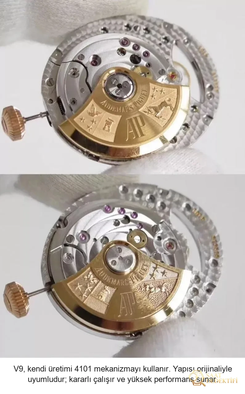 V9 Factory Audemars Piguet Millenary 15350ST replika erkek saati gerçek-replika karşılaştırması ve incelemesi: Yeni sürümde neler geliştirildi? - Kasa Çeliği ve Polisaj Kalitesi