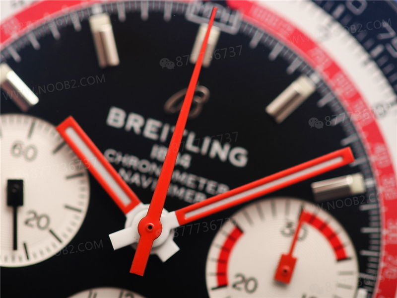 V9 Factory Breitling Aviator B01 siyah kadran Swissair — 5. fotoğraf