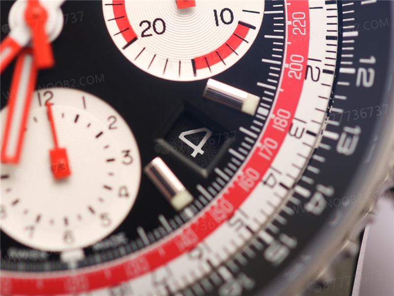 V9 Factory Breitling Aviator B01 siyah kadran Swissair — 6. fotoğraf