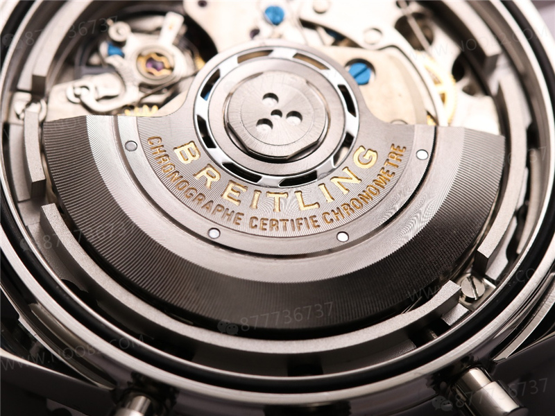 V9 Factory Breitling Aviator B01 siyah kadran Swissair — 8. fotoğraf