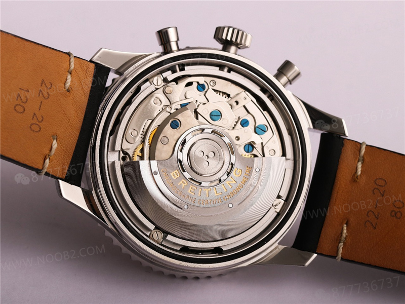 V9 Factory Breitling Aviator B01 siyah kadran Swissair — 10. fotoğraf