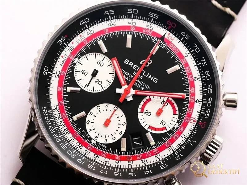 V9 Factory Breitling Aviator B01 siyah kadran Swissair - Kasa Çeliği ve Polisaj Kalitesi