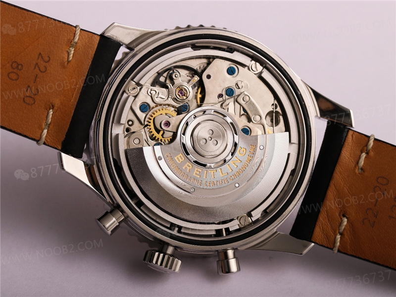 V9 Factory Breitling Aviator B01 siyah kadran Swissair — 16. fotoğraf