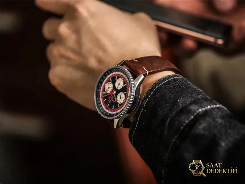 V9 Factory Breitling Aviator B01 siyah kadran Swissair - Koleksiyon ve Vitrin Görünümü